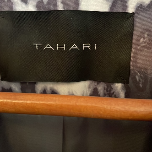 Tahari  animal print trench coat. - Picture 3 of 7